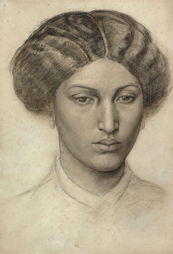 Dante Gabriel Rossetti: Head of a Young Woman [Mrs. Eaton?]